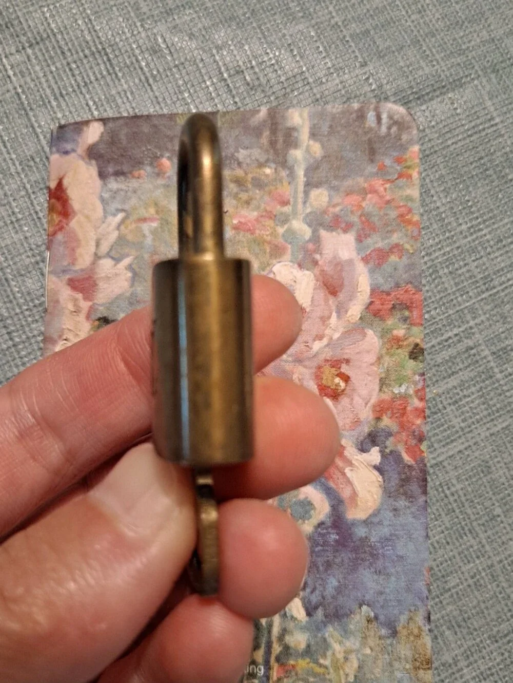 Louis Vuitton Brass Gold-Tone Lock With Key